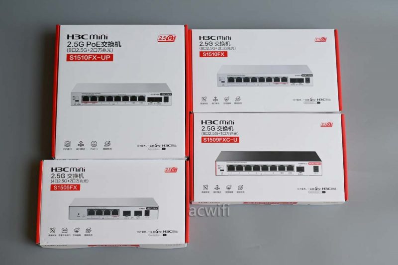 H3C S1506FX、S1509FXC-U、S1510FX、S1510FX-UP 2.5G交换机拆机评测