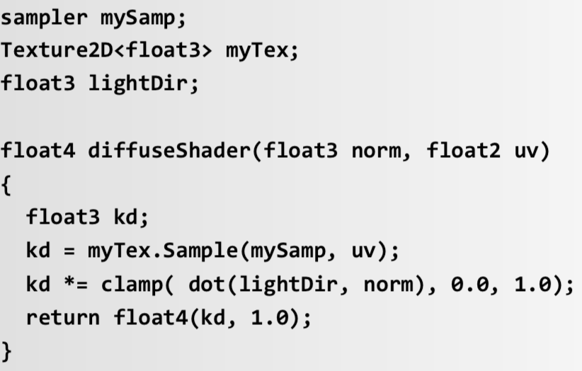 一个简单的shader示例